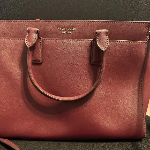 kate spade Handbags - Kate Spade Burgandy Zip Top Closure Purse.  Like New.